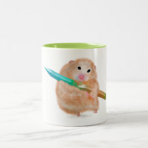Mug pour enfants avec un hamster mignon avec un cr
