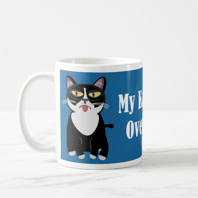 Mug Pour Frapper Sur Un Humour De Chat Drôle Slogan (Gauche)
