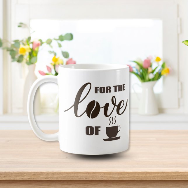 Mug Pour l'amour du café (Créateur téléchargé)