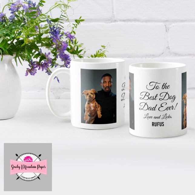 Mug Pour le meilleur papa de chien jamais photo person (Créateur téléchargé)