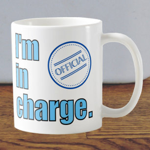 Mug Pour le patron. Le message dit que je suis respons