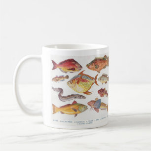 Mug Pour le pêcheur - Illustrations de poissons Vintag