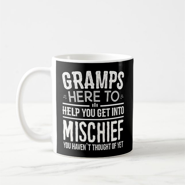 Mug Pour Les Gramps De Petits-Enfants Gramps Mischief (Gauche)