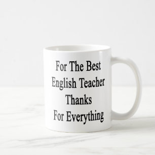 Mug Pour les meilleurs mercis de professeur d'Anglais