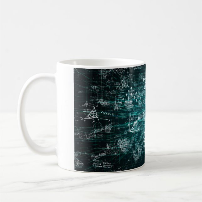 mug pour mathématicien, nerd, ingénieur avec mathé (Gauche)