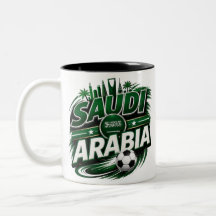 Mug pour supporter de football d'Arabie saoudite |