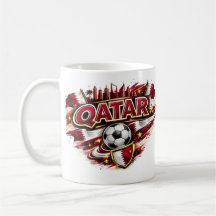 Mug pour supporter de football qatari | Supporter