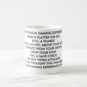 MUG POUR UNE EXPÉRIENCE OPTIMA DE JEU : PAIEMENT