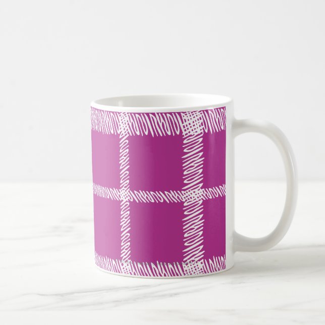 Mug Pourpre de plaid (Droite)