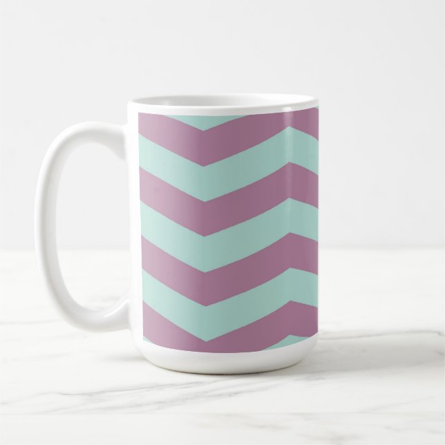 Mug Pourpre/tasse Chevron d'Aqua (Gauche)