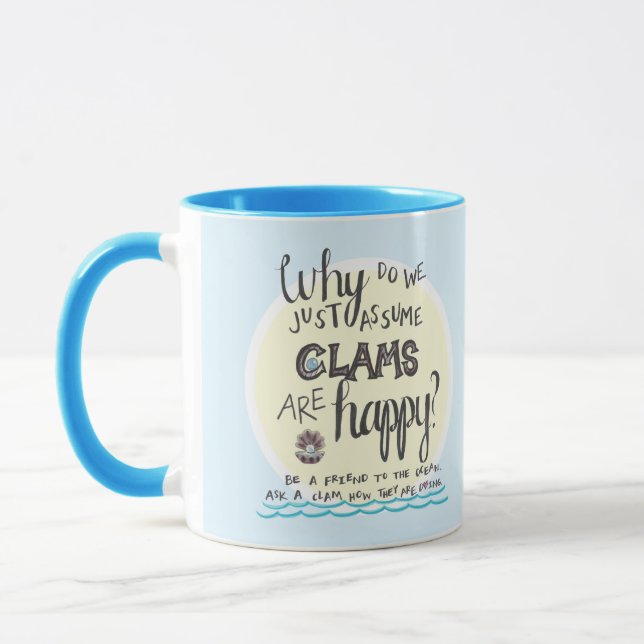 Mug "Pourquoi assumons-nous juste des palourdes (Gauche)