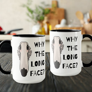 Mug Pourquoi le chien Borzoi à long visage
