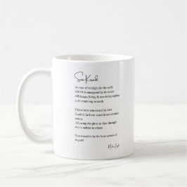 Mug Poussée de thé poème d'encouragement solaire