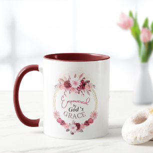 Mug Poussée par la couronne d'or rose de Dieu