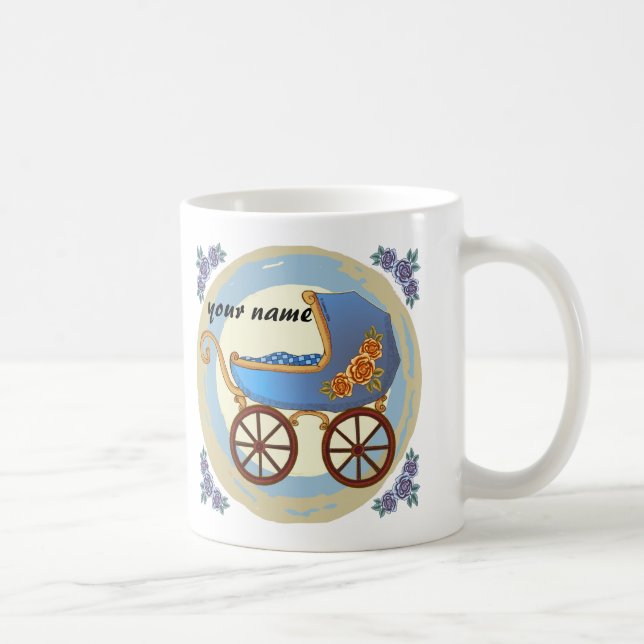 Mug Poussette de bébé garçon (Droite)