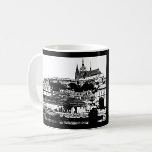 Mug Prague, Ville historique, Château & Drapeau - Tch