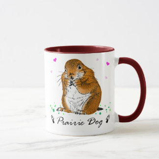 Mug prairie dog　(Heart)