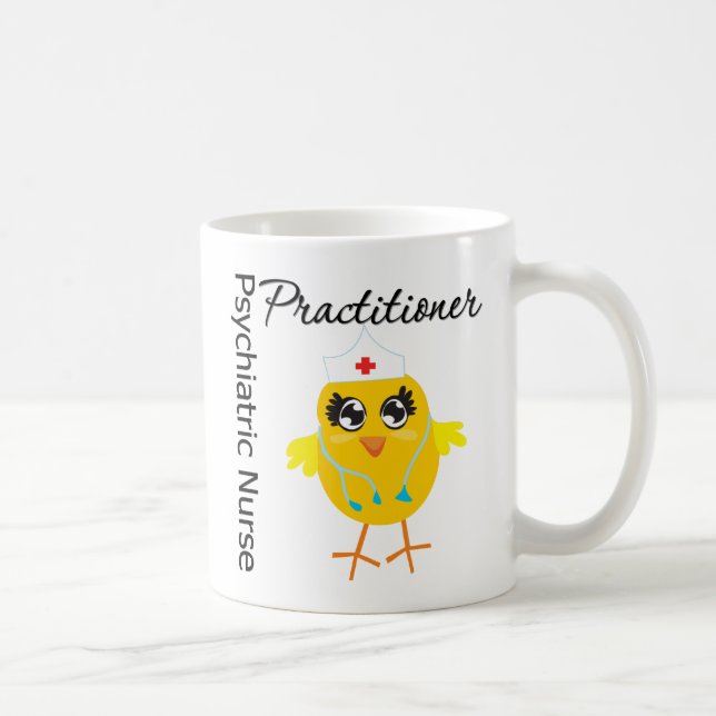 Mug Praticienne psychiatrique d'infirmière du poussin (Droite)