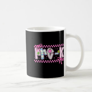 Mug Pré-k Coquette Bow Retour À L'École Enseignants Ét