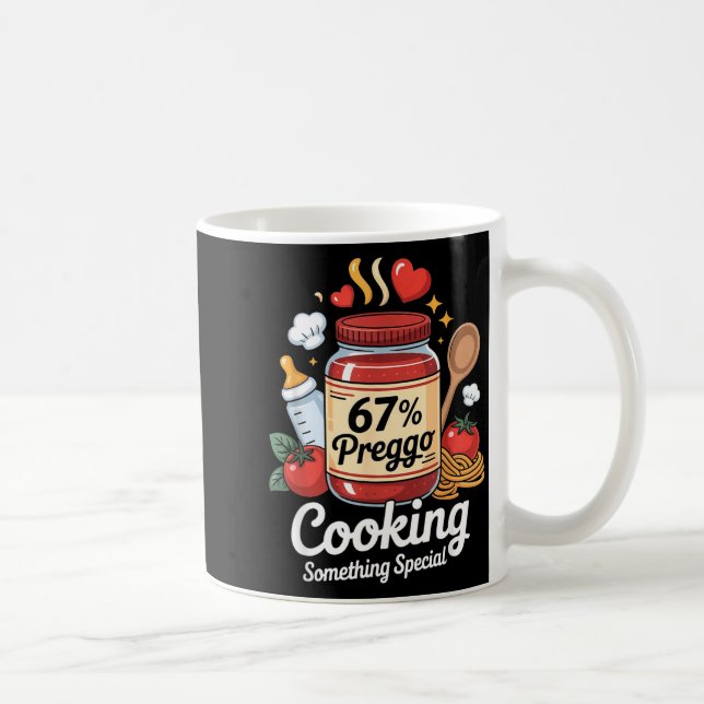 Mug Preggo Sauce Pasta Pregnancy Announcement Funny 67 (Droite)