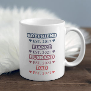Mug Premier Cadeau Minimaliste Papa De La Femme
