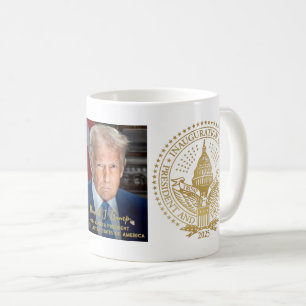 Mug Premier et deuxième sceau inaugural Donald Trump