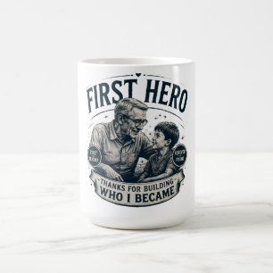Mug Premier héros ami pour toujours Fête des Pères Vin