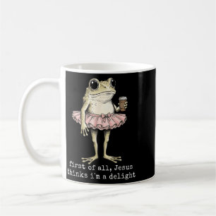 Mug Premier Jésus pense qu'un délicieux grenouille caf