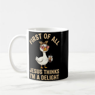 Mug Premier Jésus Pense Une Oie Délicieuse Graphique