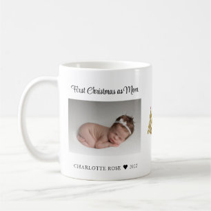 Mug Premier Noël en maman Nouveau bébé Photo