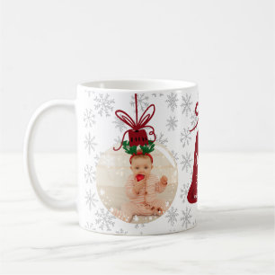 Mug Premier Noël grand-mère cloche rouge flacon de nei