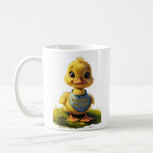 Mug Premier Nouvel An des Canards - Célébration Adorab (Gauche)