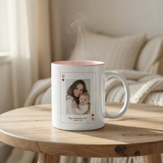 Mug Première Fête des Mères Photo Personnalisée (Créateur téléchargé)