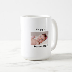 Mug Première Fête des pères avec photo personnalisée