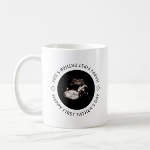 Mug Première Fête des pères Bébé Sonogramme Nom person