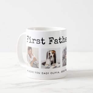 Mug Première Fête des pères Grille photo sur texte d