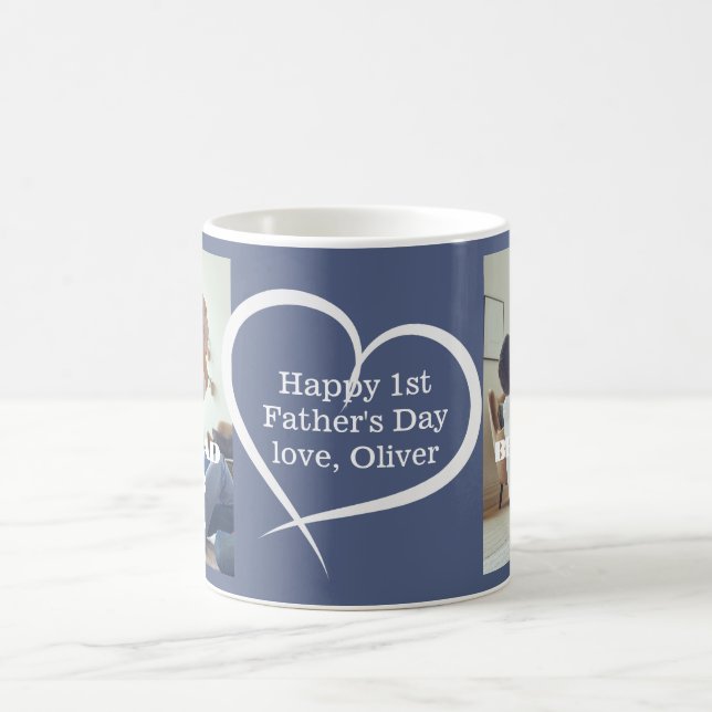 Mug Première Fête des pères Meilleur Papa Jamais 2 Pho (Centre)