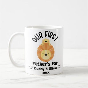 Mug Première Fête des pères personnalisée 2021, Noms p
