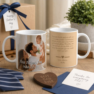 Mug Première fête des Pères Réussi Cadeau personnalisa