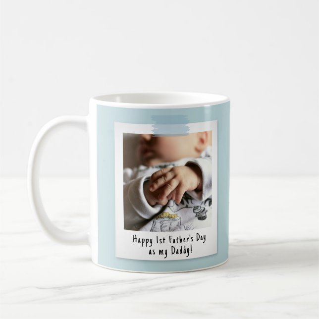 Mug Première Fête des pères Snapshot Style Photo Keeps (Gauche)