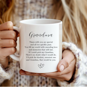 Mug Première Fois Grand-mère Photo Mug, Nouveau Cadeau
