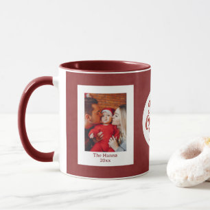 Mug Première Noël de bébé - Cadeau photo personnalisé