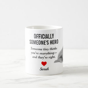 Mug Première photo de la fête des pères : le héros de