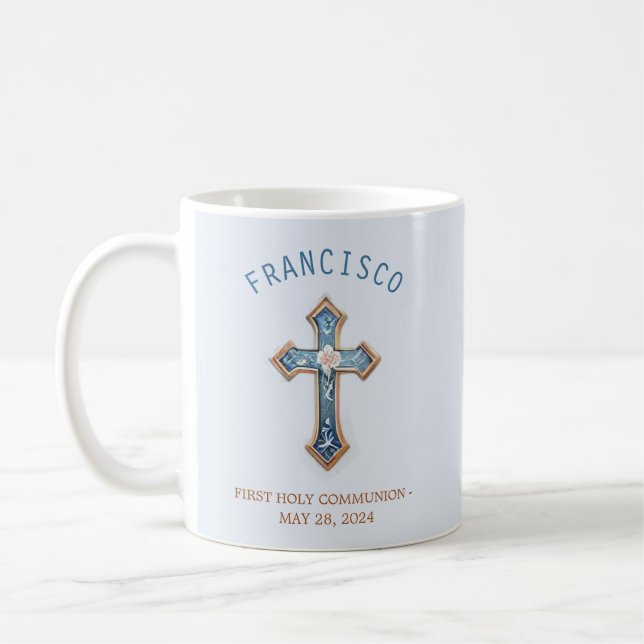 Mug Première Sainte Communion Événement religieux Flor (Gauche)