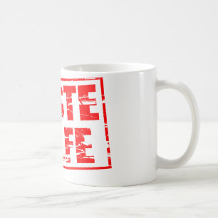 Mug Premiers secours effet de tampon en caoutchouc rou