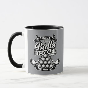 Mug Prend Beaucoup De Balles - golf drôle