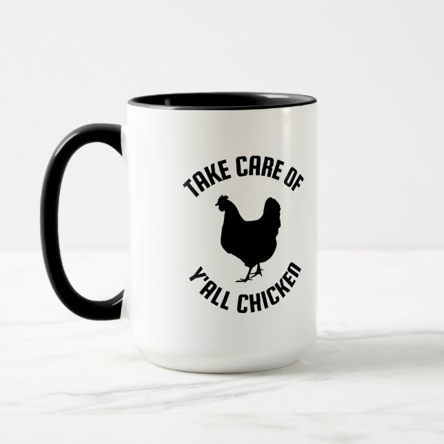 Mug prendre soin de tout le poulet (Gauche)