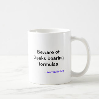Mug Prenez garde du geeks soutenant des formules,