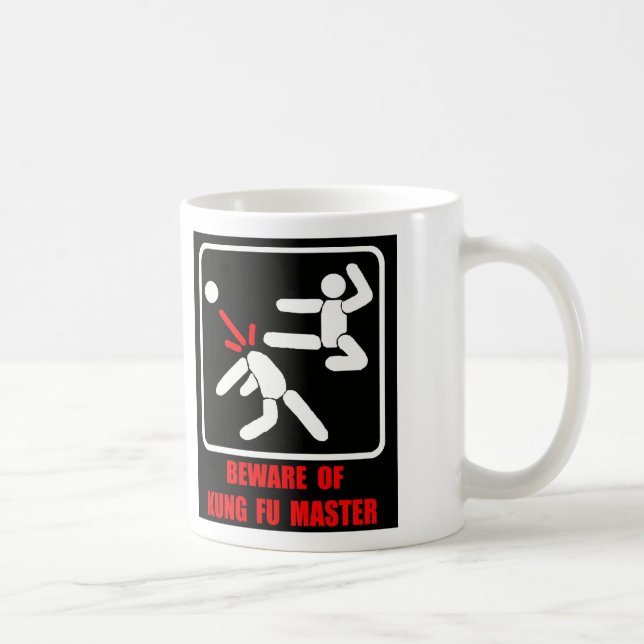 Mug Prenez garde du maître de Kung Fu (Droite)