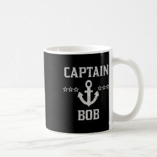 Mug Prénom Capitaine Bob Shirt Argent Personnalisé B